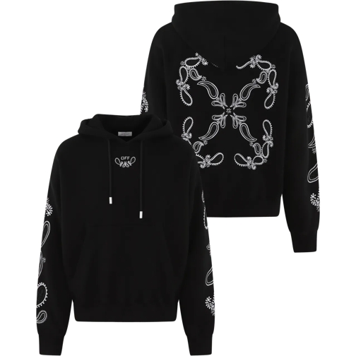 Off-White  Heren Bandana Arr Skate Hoodie schwarz