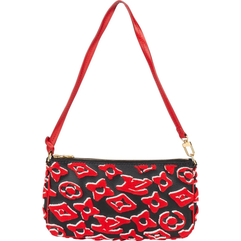 Louis Vuitton Schultertasche Louis Vuitton X Urs Fischer Limited Edition Pochet rot