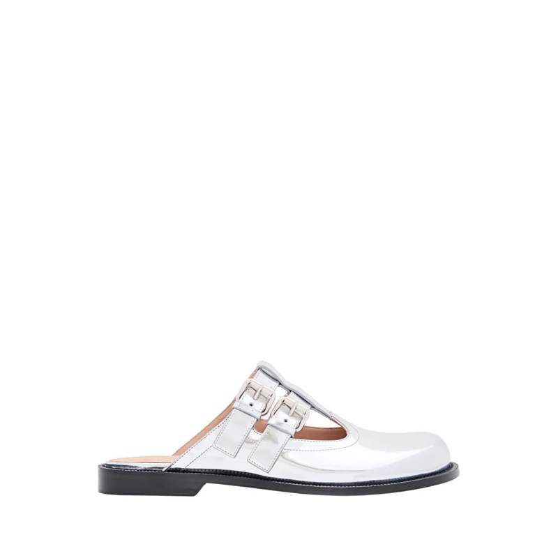 Loewe Mules Campo Mary Jane Mule Silver