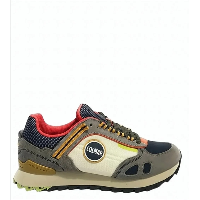 Colmar Originals Low-Top-Sneaker Textured Nylon And Suede Sneakers Neutrals