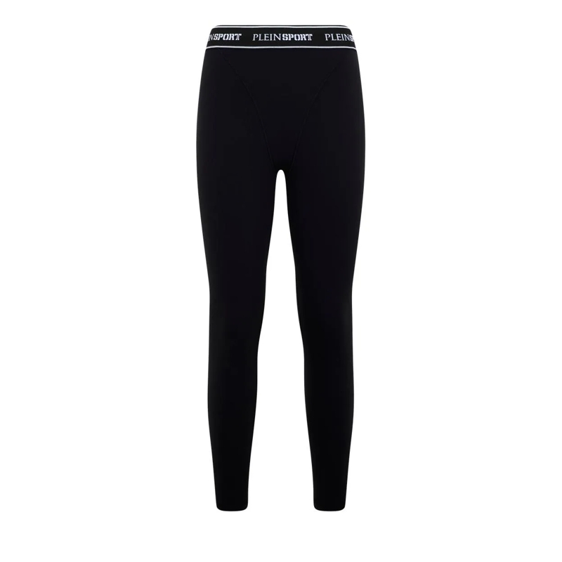 Plein Sport Jogginghose Fleece Jogging Leggings schwarz