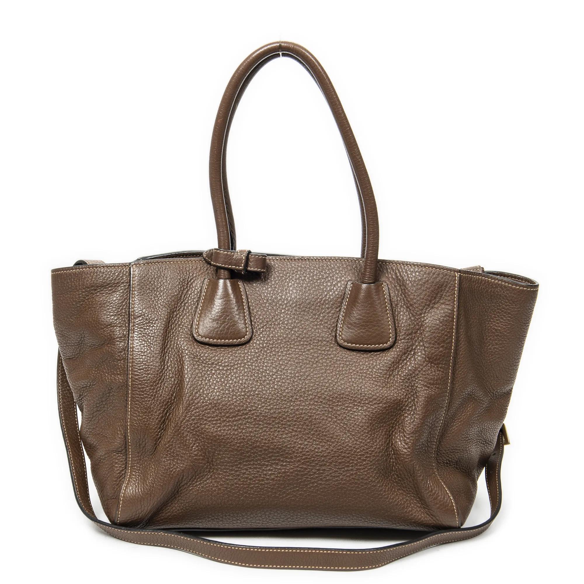 Thumbnail - Prada Crossbody Bags - Double Handle Tote - Gr. unisize - in Braun - für Damen