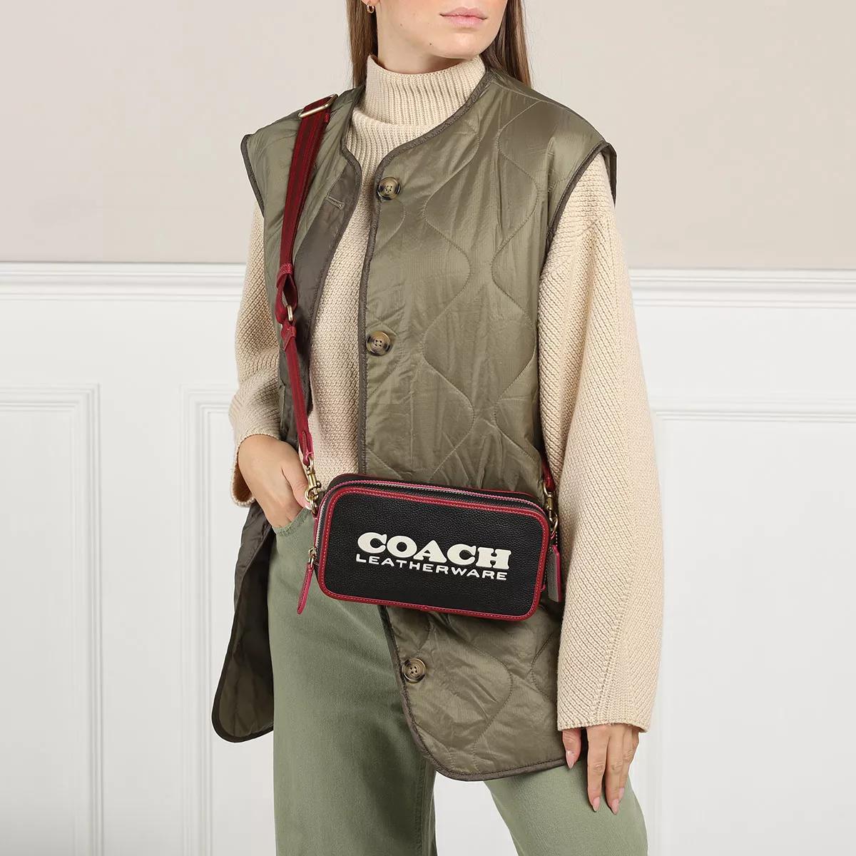 Coach Kia Camera Bag in Colorblock - Brass/Black Multi