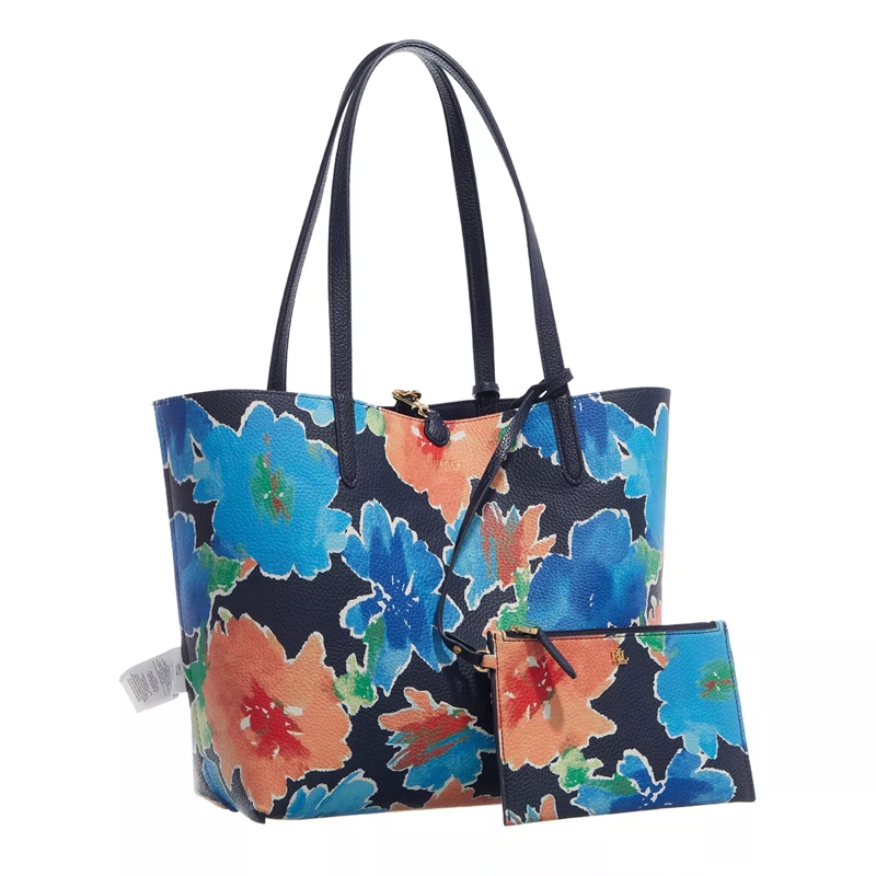 Lauren Ralph Lauren Shopper Rvrsble Tote Large Refined Navy/Island Lndscpe Flr(Image 4)