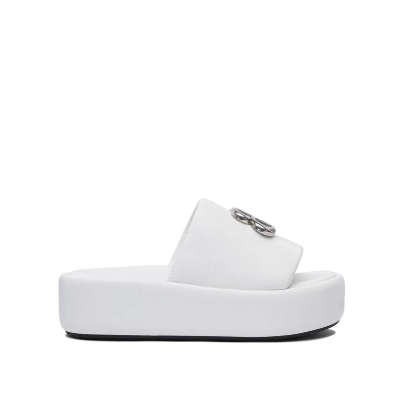 Balenciaga Sandalen "Rise" 55 Mm Slides White