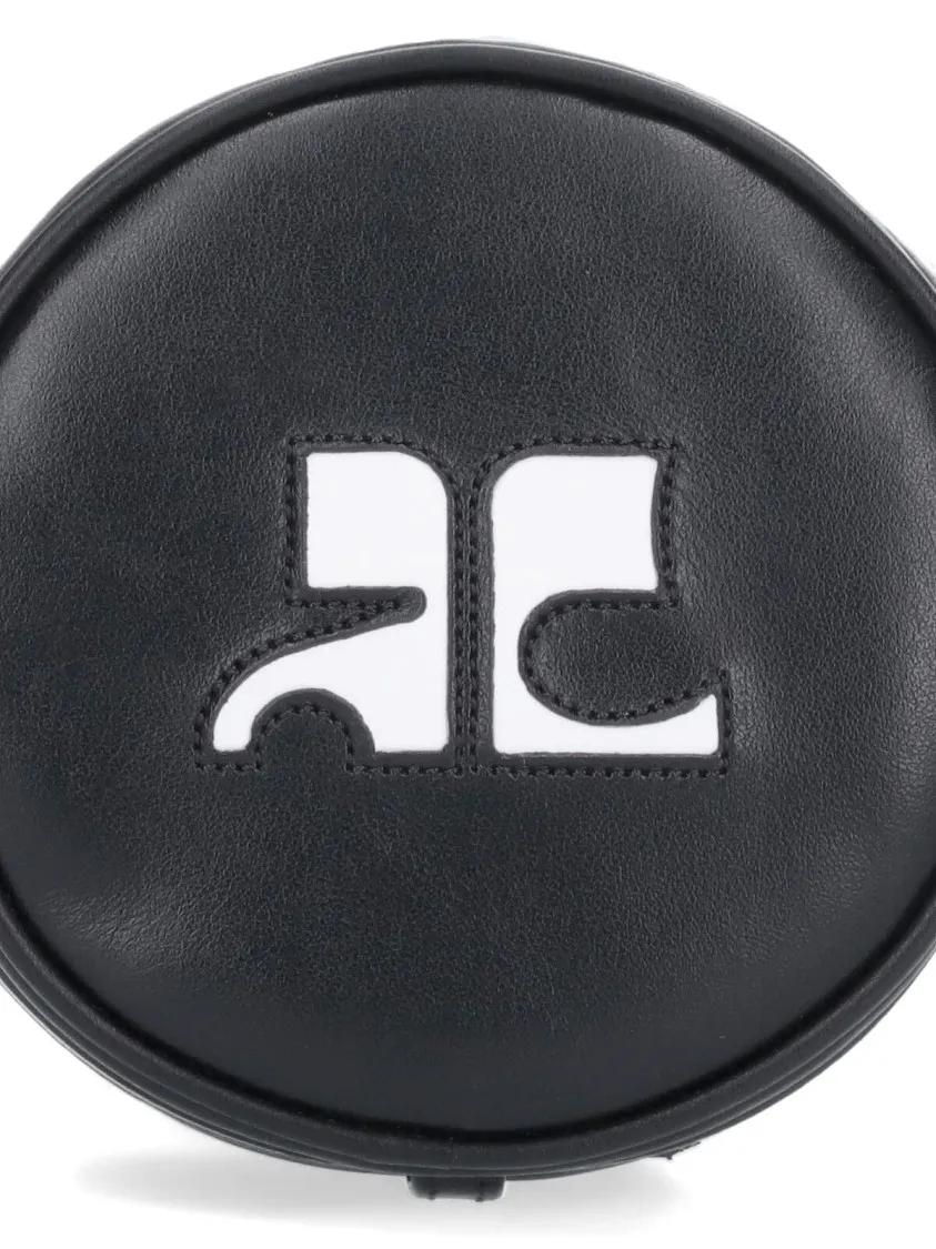 Courrèges Hobo bags Mini "Reedition Circle Bag" Crossbody – Black in zwart