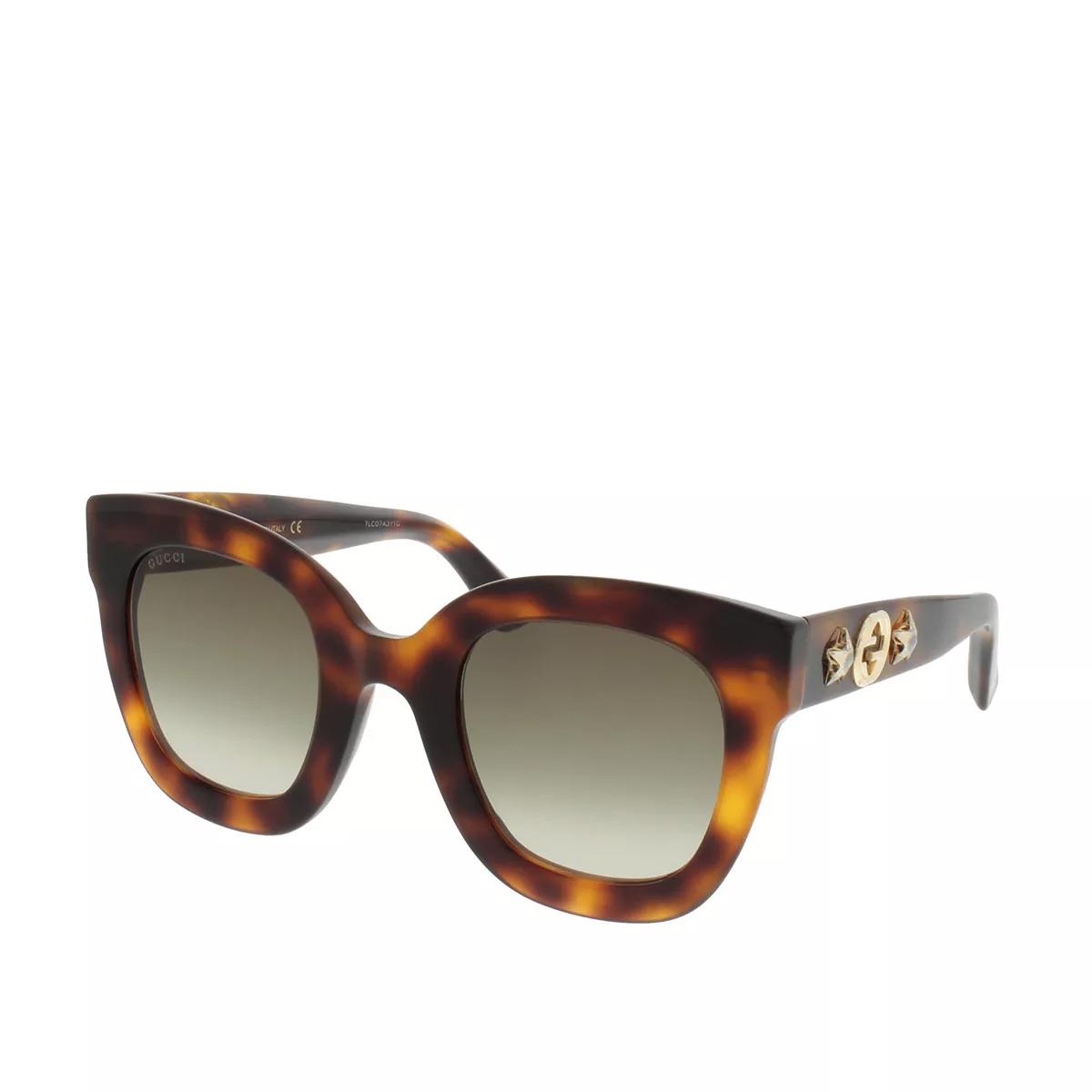 Gucci Sonnenbrille - GG0208S 49 - Gr. unisize - in Dunkelbraun - für Damen