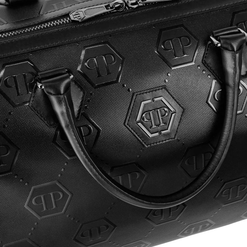 Philipp Plein Weekender Henkel Tasche Monogram schwarz(Image 4)