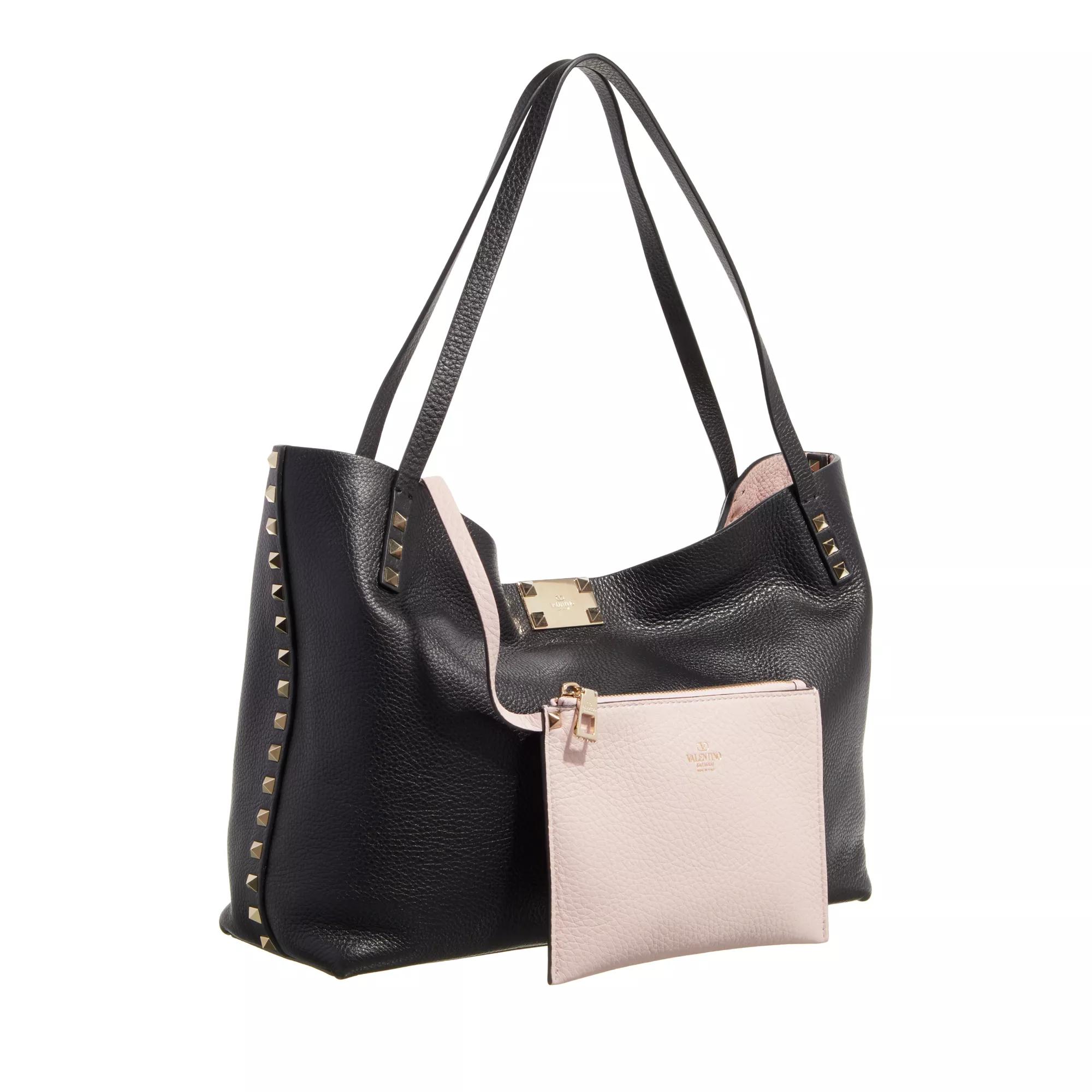 Valentino Garavani Bowlingtas Medium Tote Rockstud in zwart