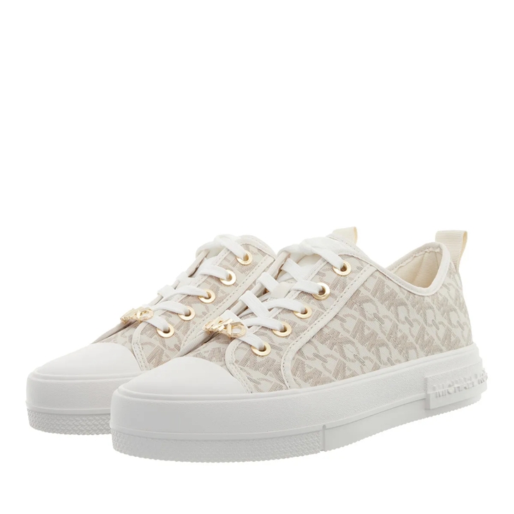 Michael Kors Evy Lace Up Vanilla Low Top Sneaker
