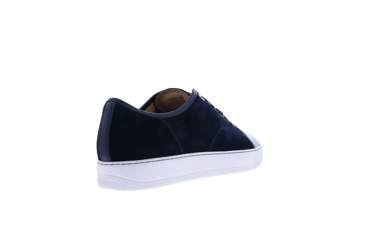 Thumbnail - Lanvin Low-Top Sneaker - Heren Basket Basse Veau Velours - Gr. UK_6 - in Blau - für Damen