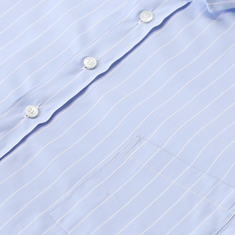 Blooming Bluse Gestreifte Hemdbluse Locri blau(Image 3)