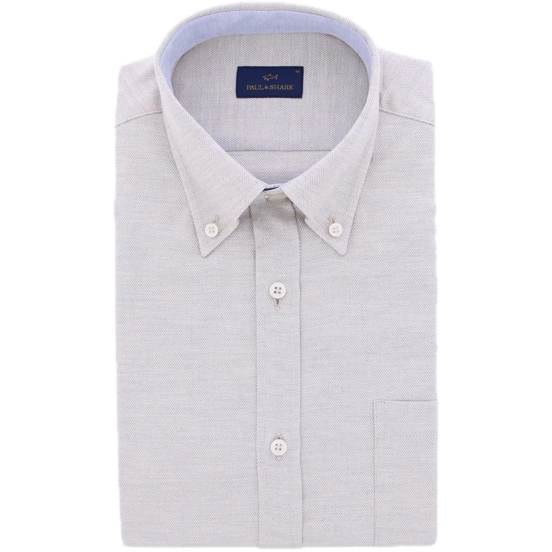 Paul & Shark  Hemd beige chevron beige