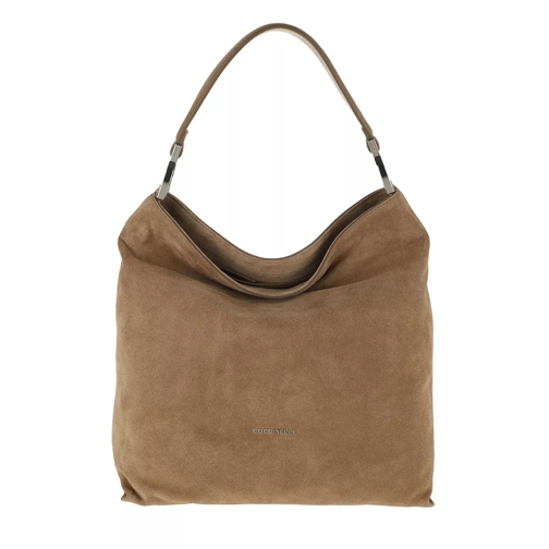Coccinelle Keyla Suede Handle Bag Desert Hobo Bag