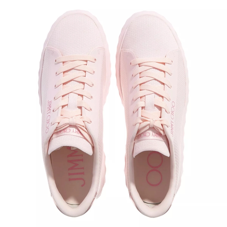 DIAMOND LIGHT MAXI/F  Powder Pink Knit Low-Top Trainers with