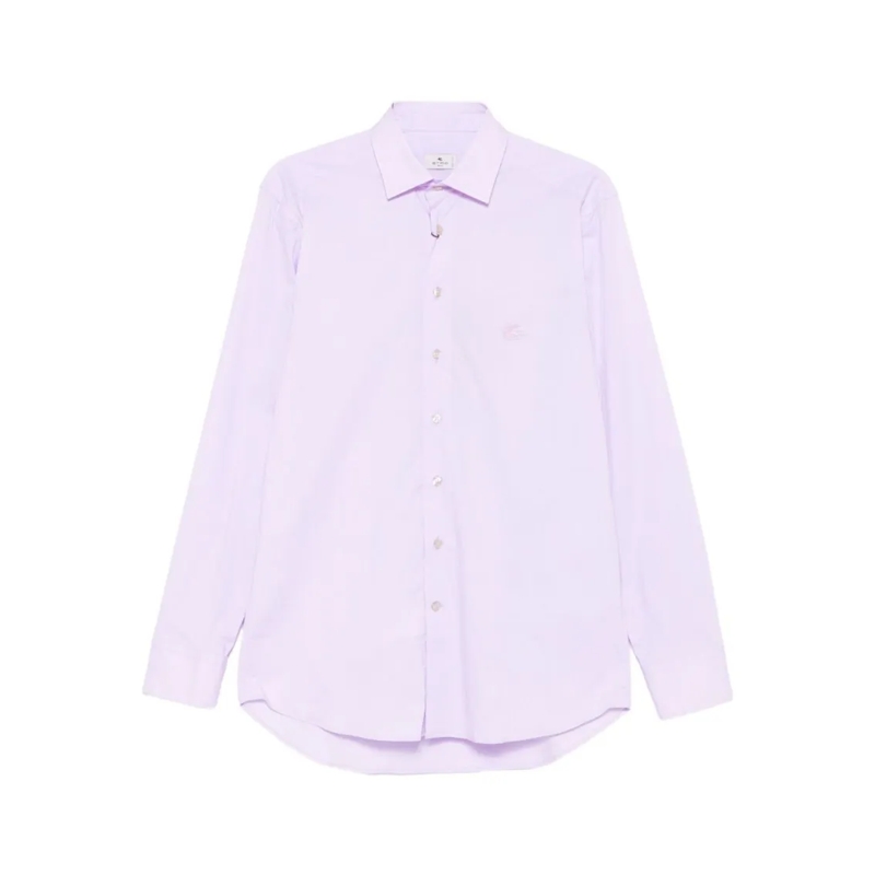 Etro Hemd Tailored Long-Sleeved Etro Shirt In Light Purple Purple