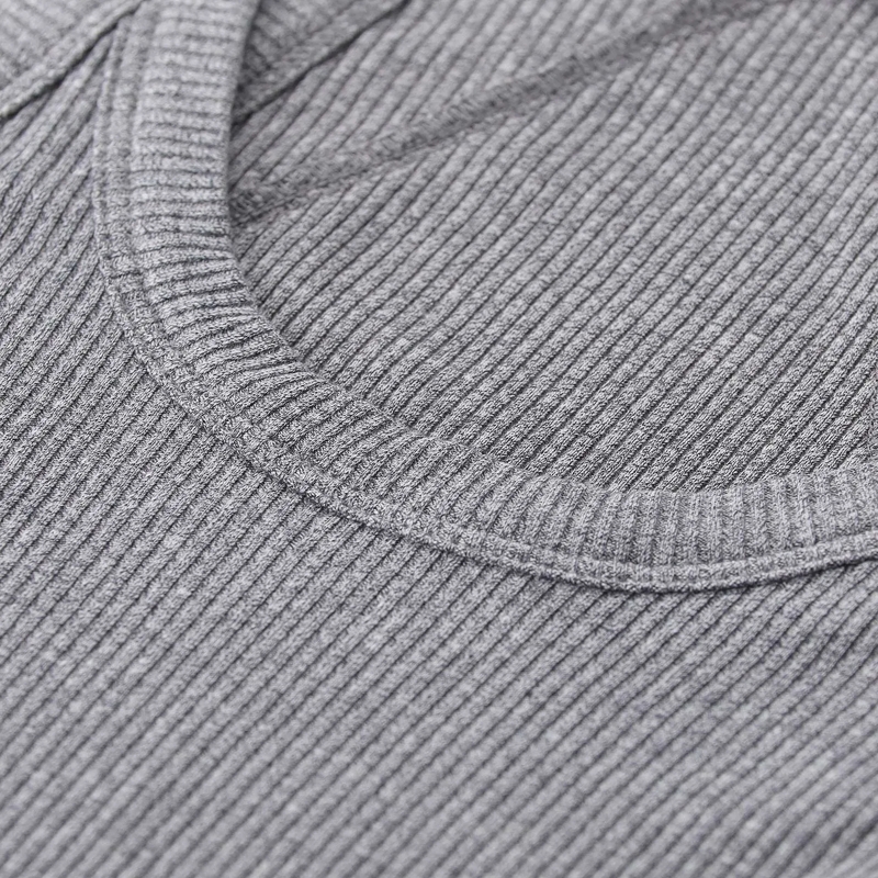 Rag & Bone Top Ripp-Top mit U-Ausschnitt grau(Image 3)