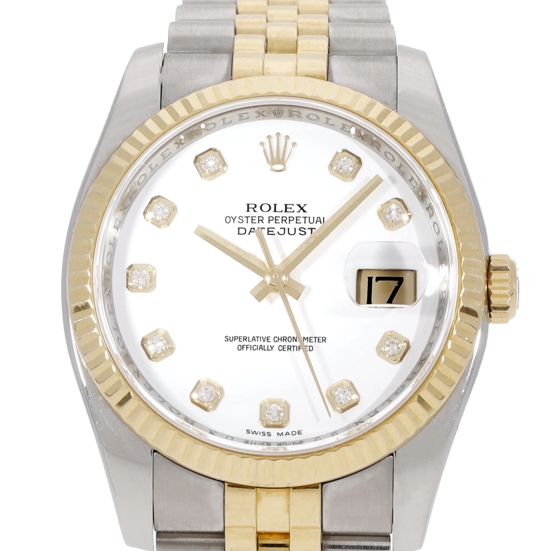 Rolex Automatikuhr Datejust Weiß