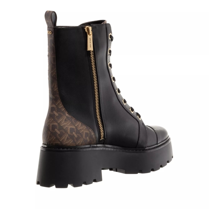 Michael Kors Blake Bootie Blk Brown Laarzen met vetersluiting