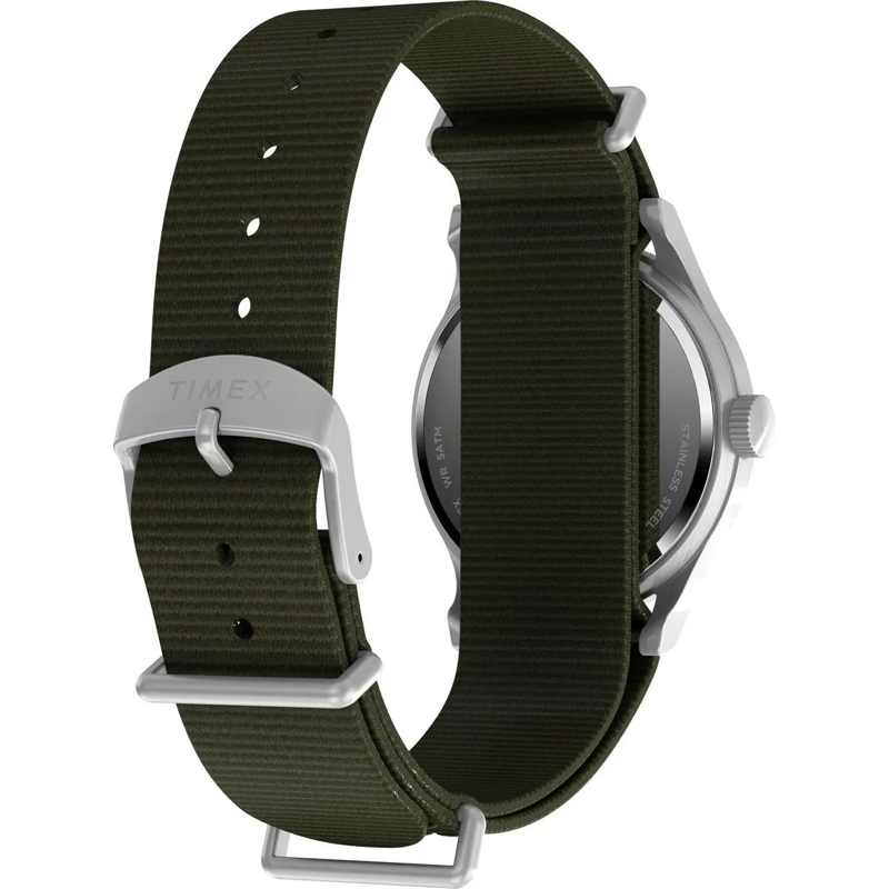 Timex Quarzuhr Mechanische Handaufzug-Uhr Mk1 Handwind silber(Image 5)