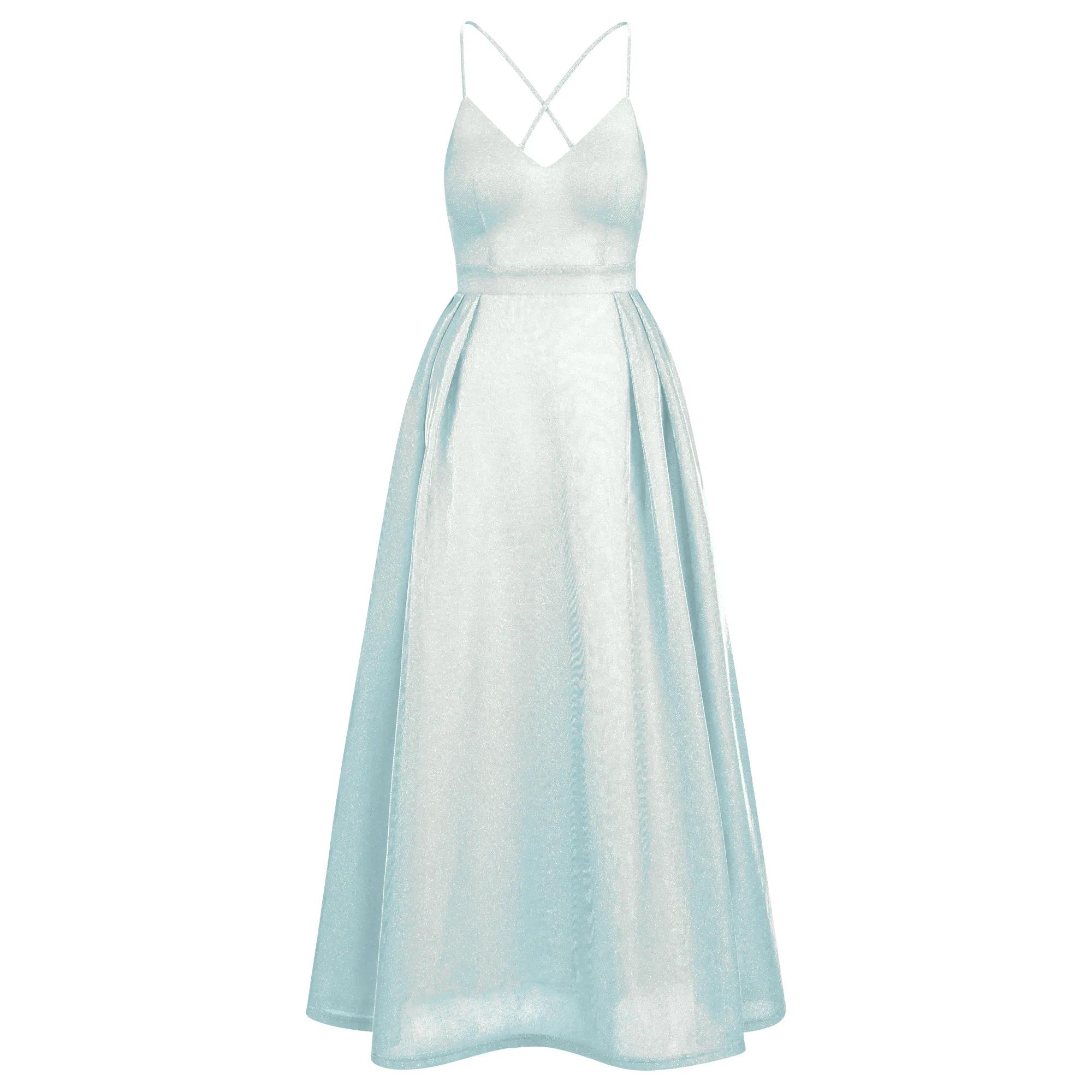 thumbnail: APART Fashion Dames Abendkleid Lange Mouwloze Avondjurk Kant En Chiffon
