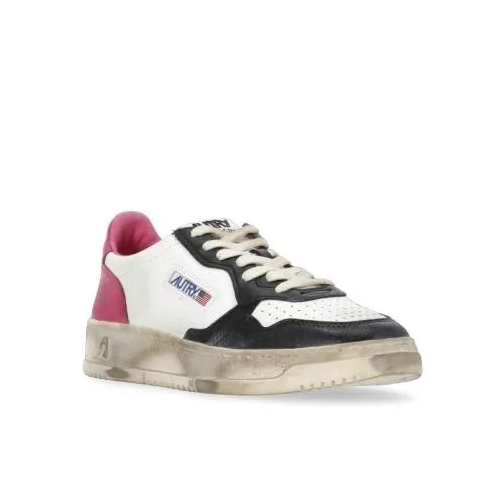 Autry International White Autry Smooth Leather Multicolor låg sneaker