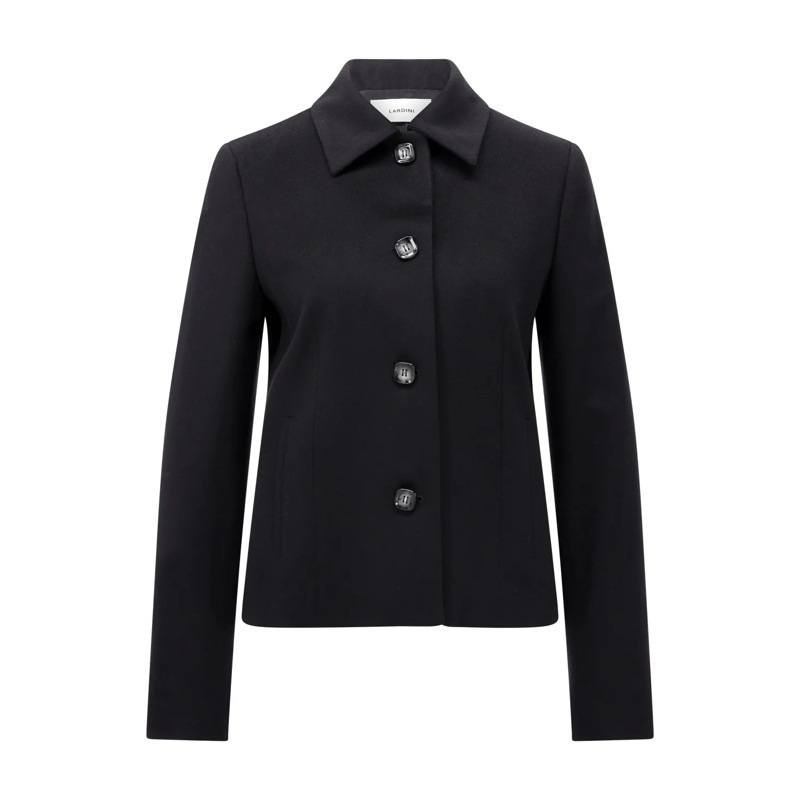 Lardini Manteau de transition Jacke aus Schurwolle schwarz