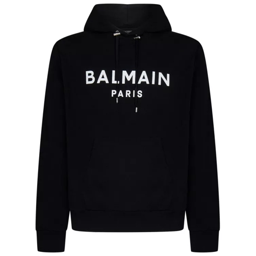 Balmain Black Hooded Sweatshirt Black 