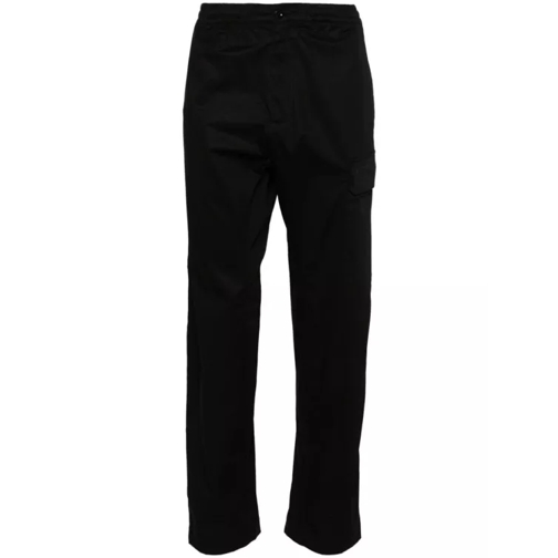 CP Company  Black Stretch-Cotton Trousers Black