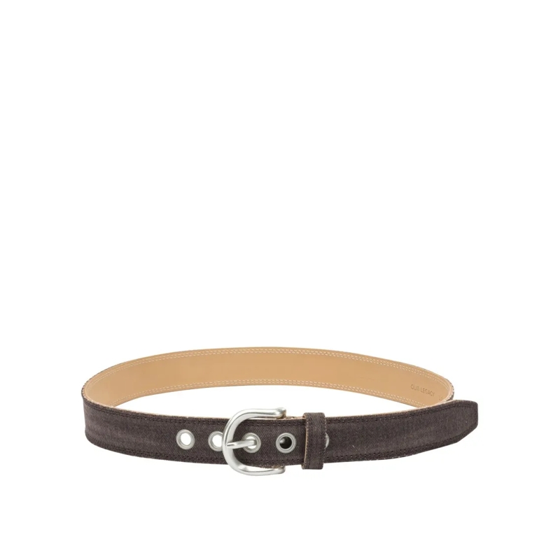 Our Legacy Gürtel Denim And Leather Belt Brown