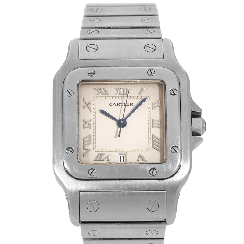 Cartier Automatikuhr Santos Beige