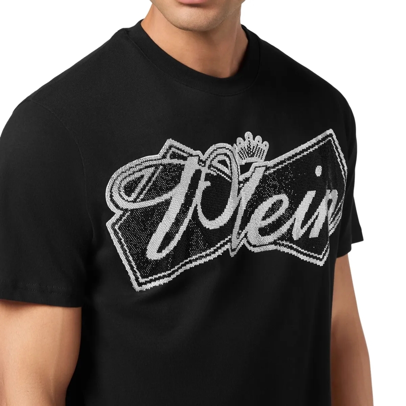 Philipp Plein T-Shirt T-Shirt Rundhalsausschnitt Ss Verziert schwarz(Image 5)