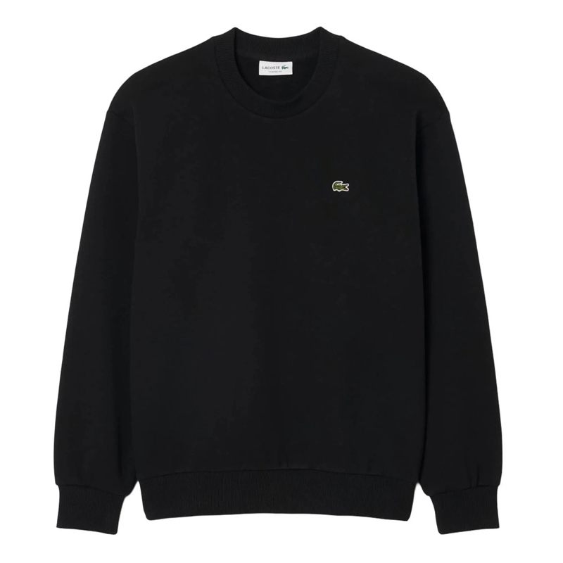 Lacoste  LACOSTE Herren Sweatshirt, Einfarbiger Basic Pullo schwarz