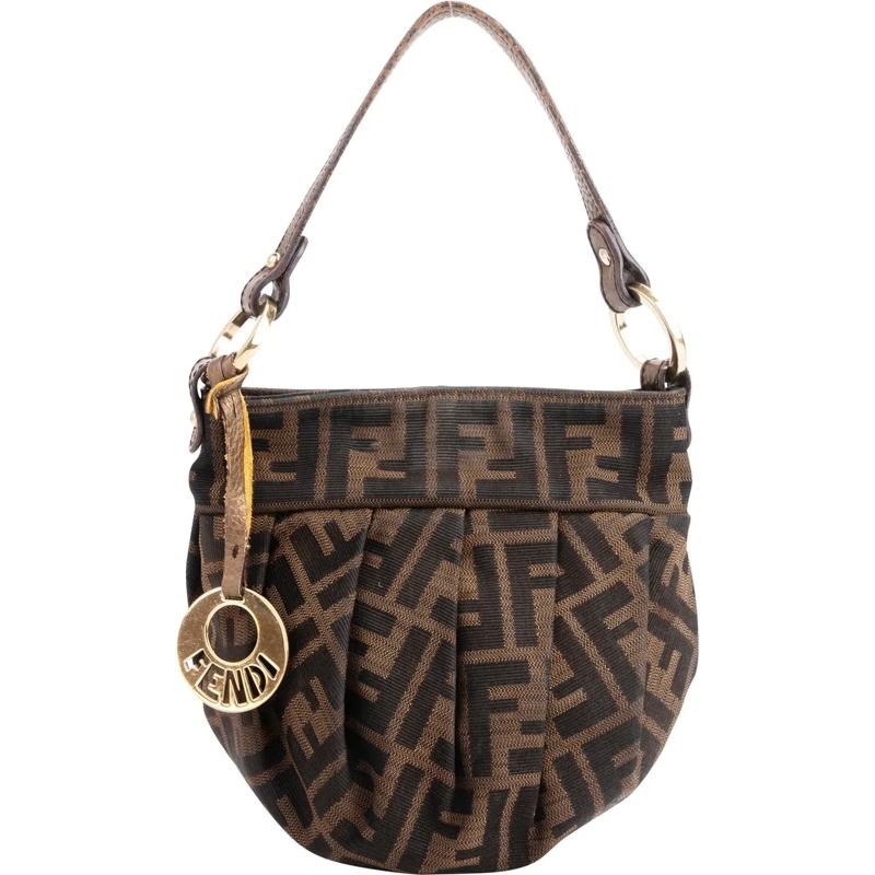 Fendi Schultertasche Fendi FF Monogram Zucca Handbag mehrfarbig