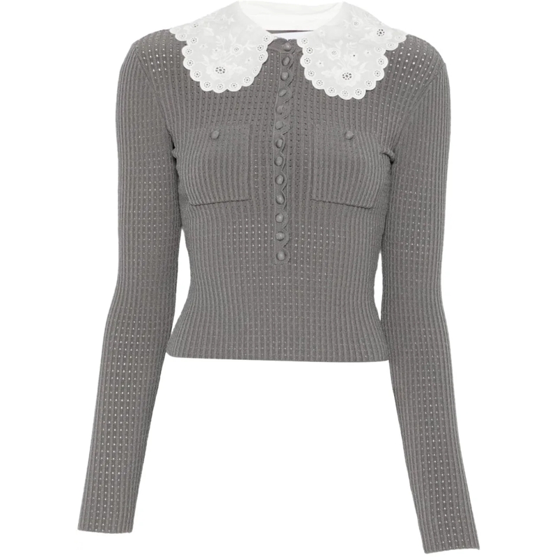 Self Portrait  Sweaters Grey grau