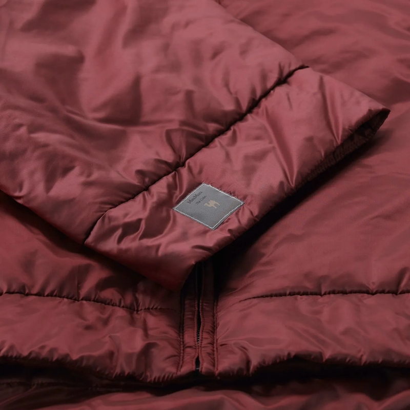 Max Mara Übergangsjacke Jacke MTC Fiore mit Kamelwolle rot(Image 5)