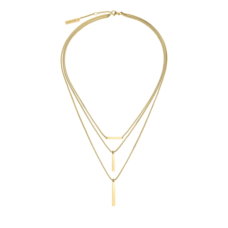 Liebeskind Berlin Mittellange Halskette Edelstahl Layer Me gold(Image 3)