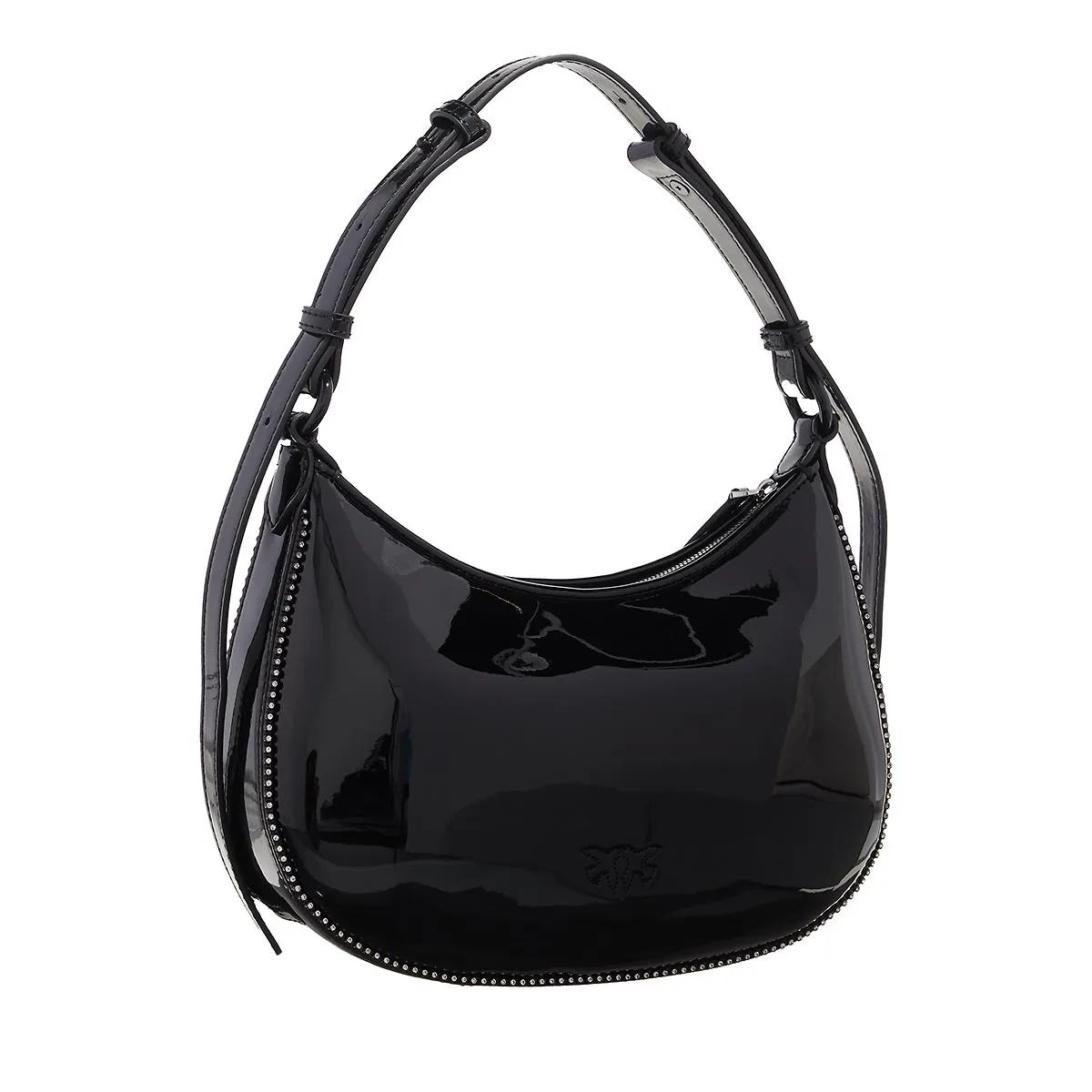 pinko Hobo bags Half Moon Mini Fl in zwart