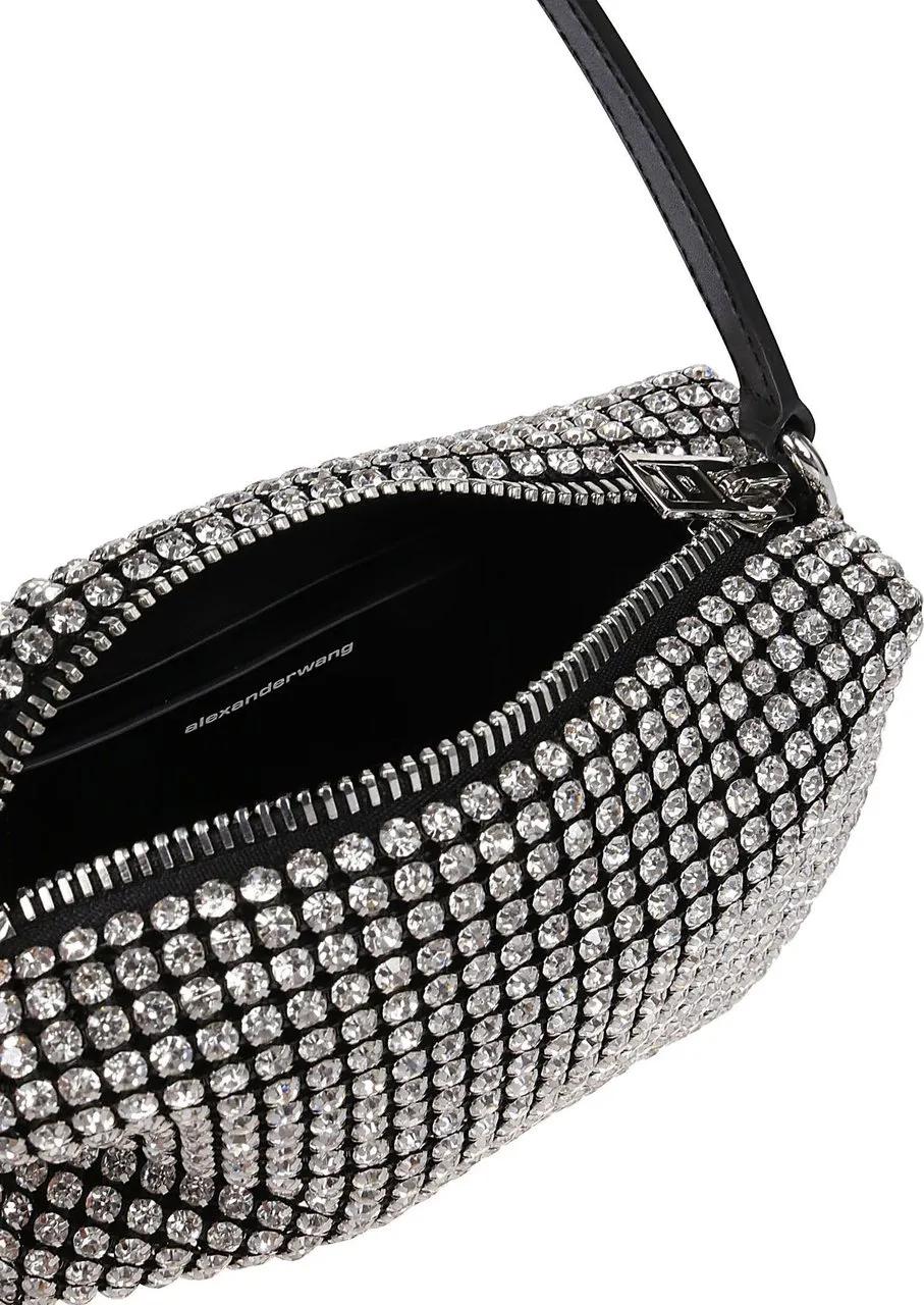 Alexander wang Crossbody bags Heiress Medium Pouch Bag White in wit