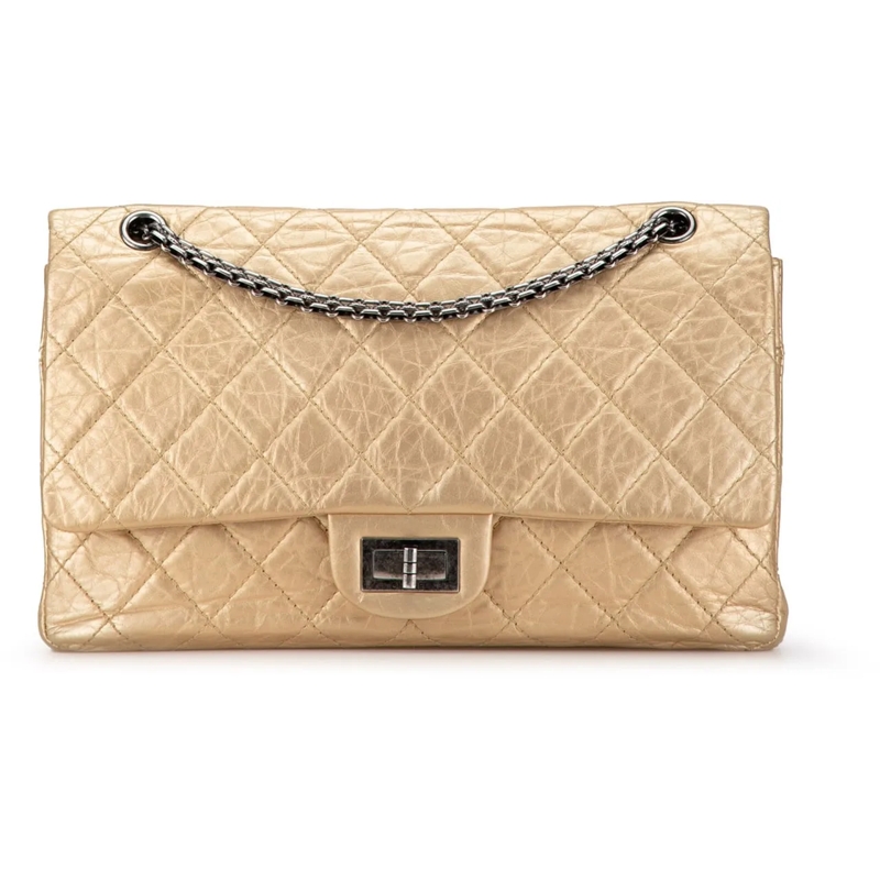 Chanel Schultertasche Reissue 2.55 Aged Calfskin Double Flap 227 gold