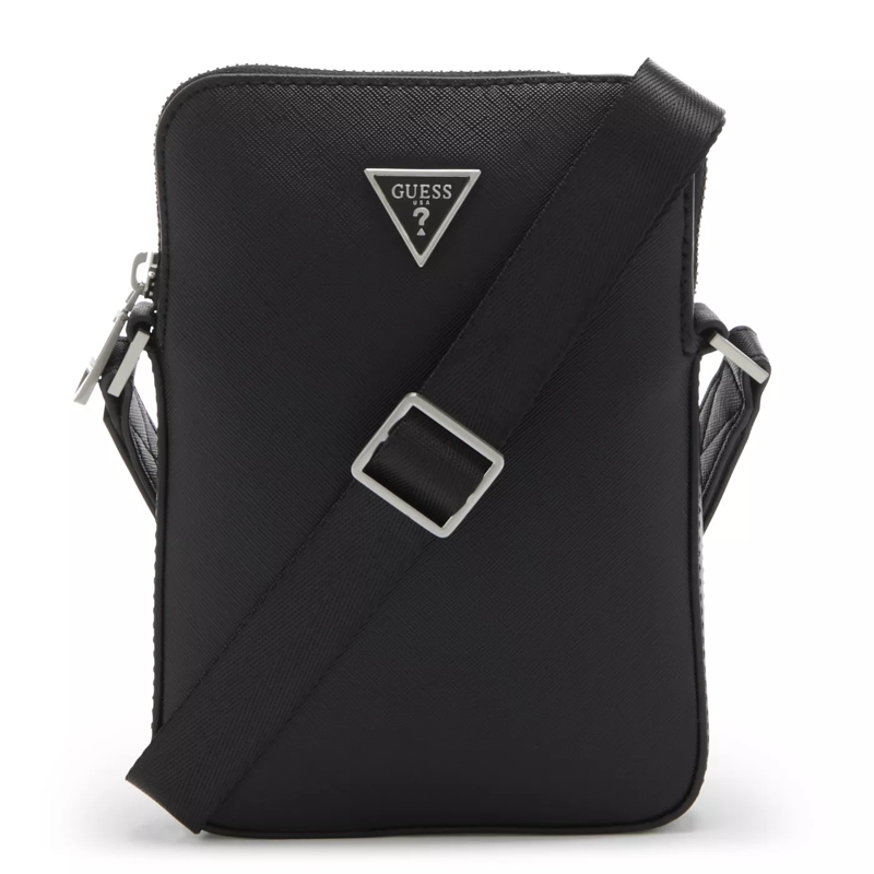 Guess Sac à bandoulière Certosa Saffiano Umhängetasche Schwarz
