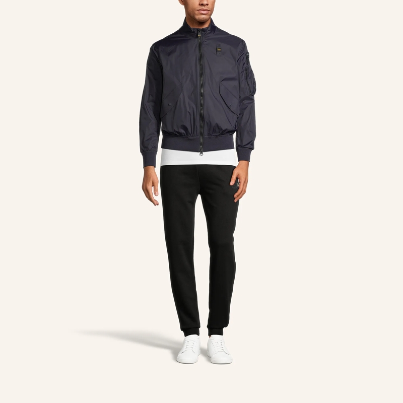 Blauer USA Daunenjacke Blouson BADGER dunkel-blau(Image 2)