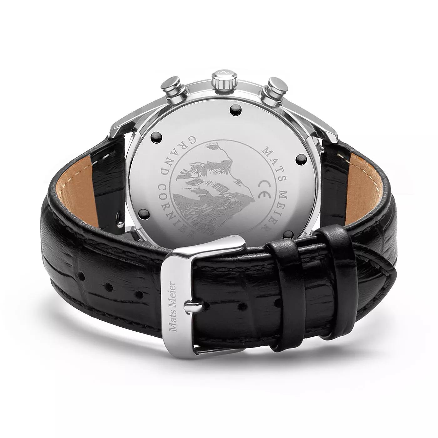 Thumbnail - Mats Meier Uhren - Grand Cornier Chrono Uhr - Gr. unisize - in Silber - für Damen