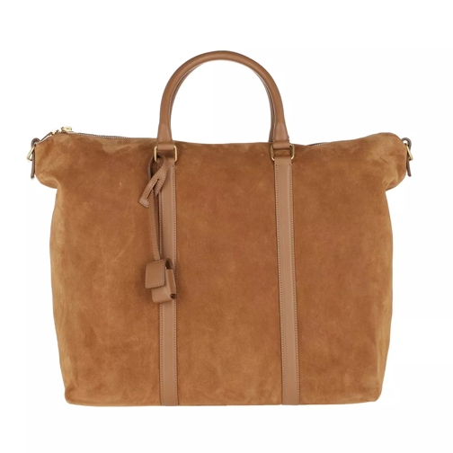 Saint Laurent Tote Bag Leather Beige Rymlig shoppingväska