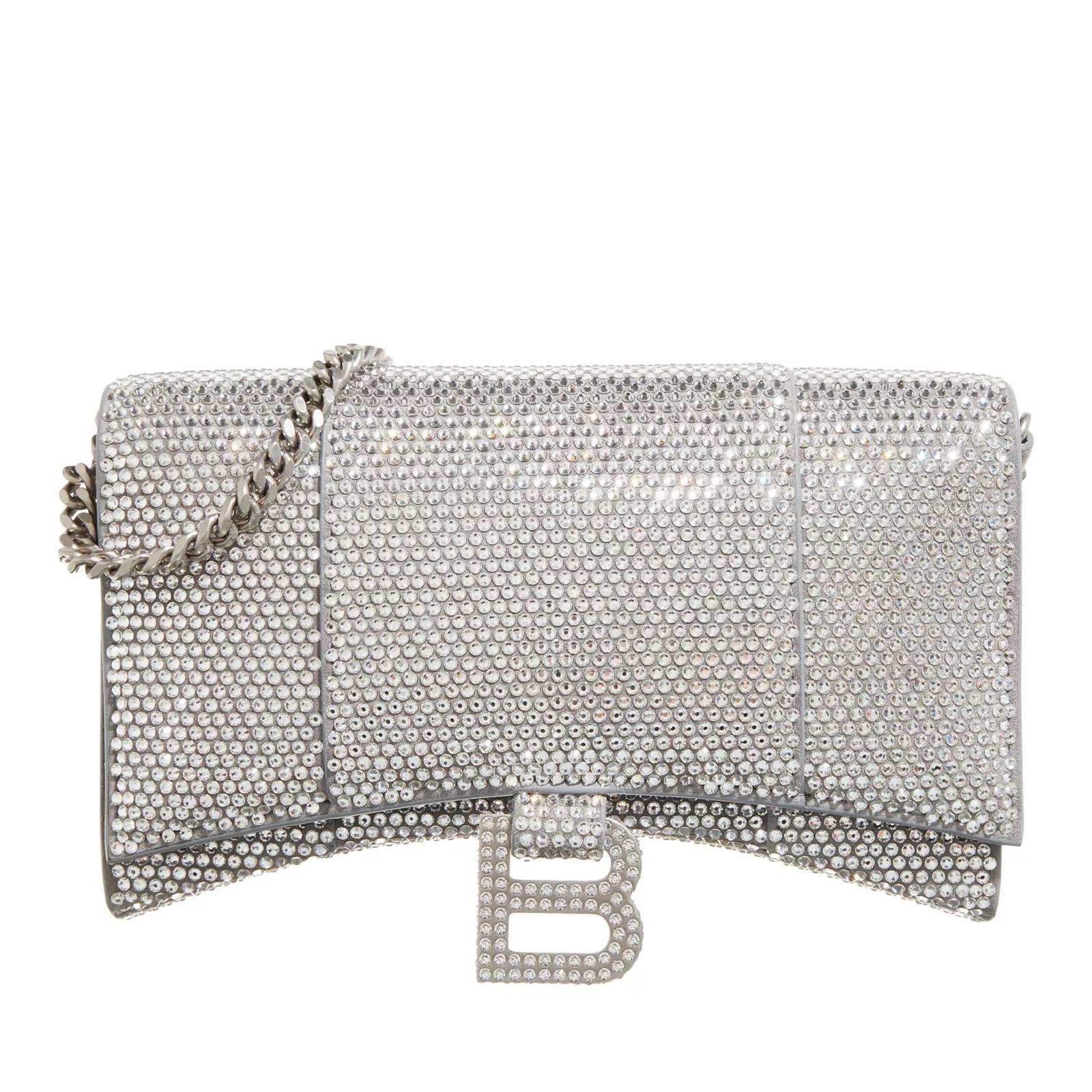 Balenciaga Crossbody Bags - Hourglass Wallet With Chain - Gr. unisize - in Grau - für Damen