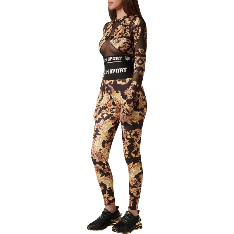 Plein Sport Top Cropped Top Baroque schwarz(Image 4)