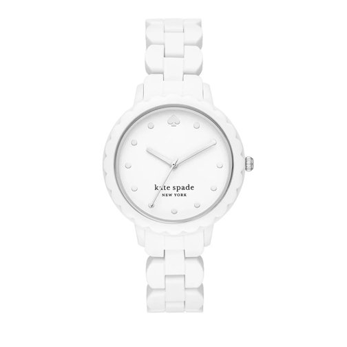Kate Spade New York Morningside Three-Hand Silicone Watch White Orologio da abito