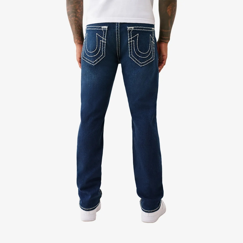 True Religion Skinny-Leg-Jeans Jeans ROCCO- Modell: Rocco- Super-T- Weiße Zie blau(Image 4)