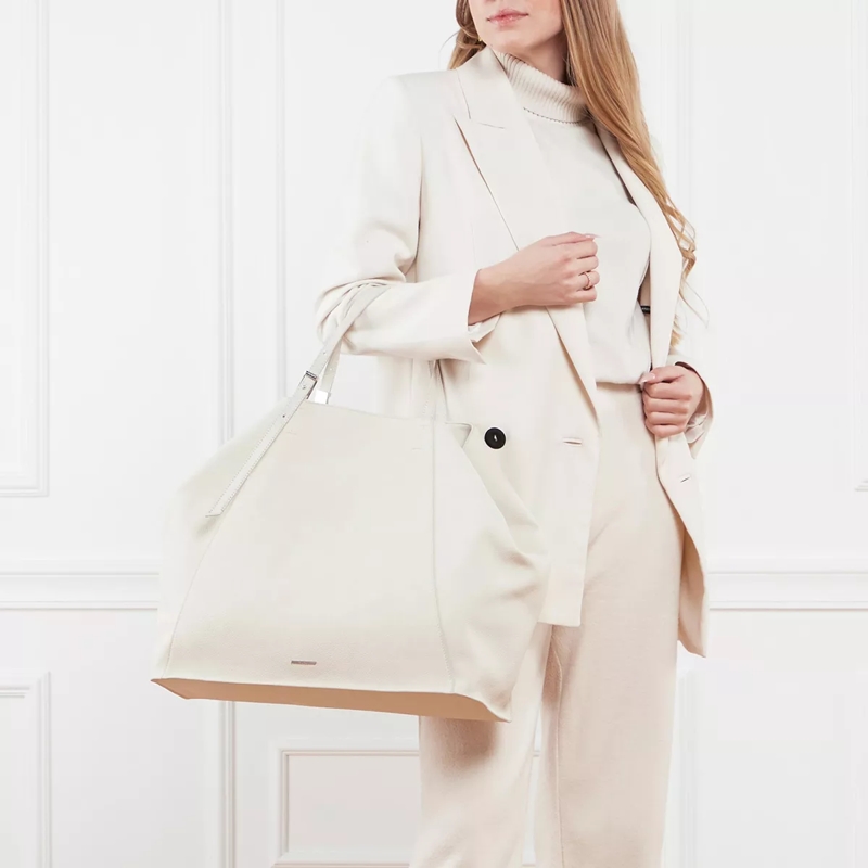 Calvin Klein Shopper Ck Fold Large Shopper Ecru(Image 2)
