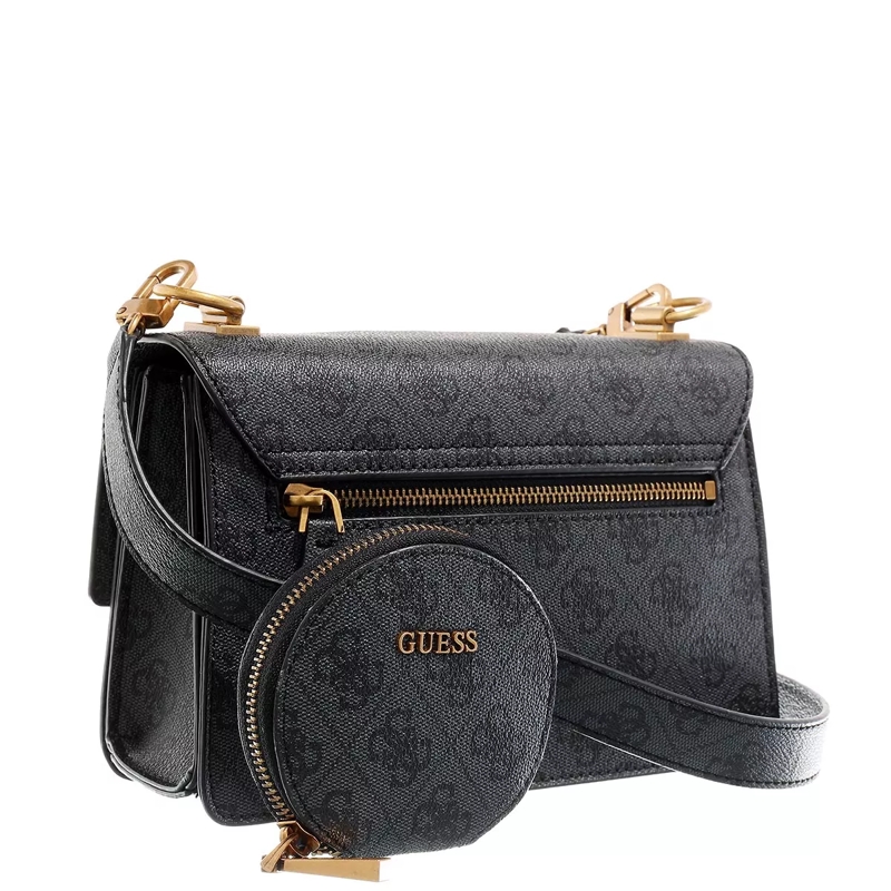 Guess Crossbody Bag Alexie Crossbody Flap Coal Logo(Image 3)